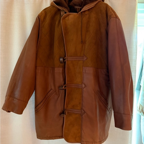 Vintage suede and leather jacket - Picture 4 of 5